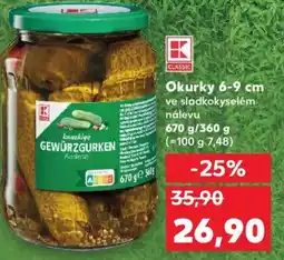 Kaufland Okurky 6-9 cm nabídka