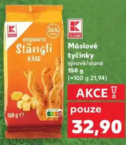 Kaufland Máslové tyčinky sýrové/slané nabídka