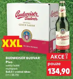 Kaufland BUDWEISER BUDVAR Pivo nabídka