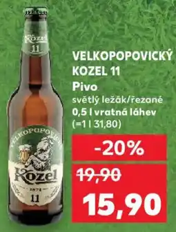 Kaufland VELKOPOPOVICKÝ KOZEL 11 Pivo nabídka