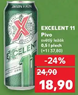 Kaufland EXCELENT 11 Pivo světlý ležák nabídka