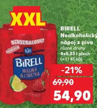 Kaufland BIRELL Nealkoholický nápoj z piva nabídka