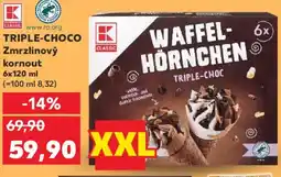 Kaufland TRIPLE-CHOCO Zmrzlinový kornout nabídka