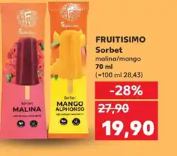 Kaufland FRUITISIMO Sorbet nabídka