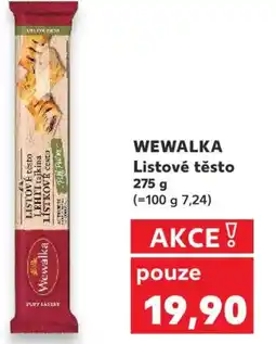 Kaufland WEWALKA Listové těsto nabídka