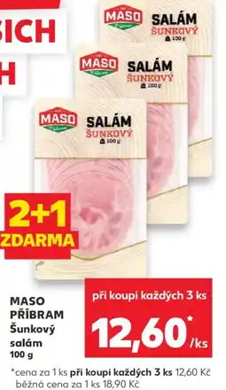 Kaufland MASO PŘÍBRAM Šunkový salám nabídka