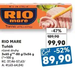 Kaufland RIO MARE Tuňák nabídka