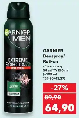 Kaufland GARNIER Deospray/ Roll-on nabídka