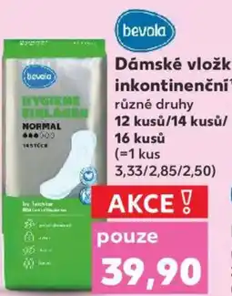 Kaufland Bevola Dámské vložky inkontinenční¹ nabídka
