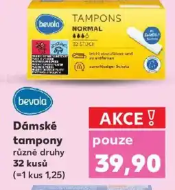 Kaufland Bevola Dámské tampony nabídka