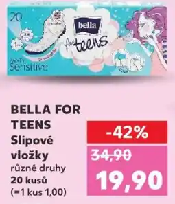 Kaufland BELLA FOR TEENS Slipové vložky nabídka