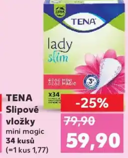 Kaufland TENA Slipové vložky mini magic nabídka