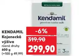 Kaufland KENDAMIL Kojenecká výživa nabídka