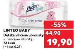 Kaufland LINTEO BABY Dětské vlhčené ubrousky nabídka
