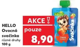 Kaufland HELLO Ovocná svačinka nabídka