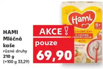 Kaufland HAMI Mléčná kaše nabídka