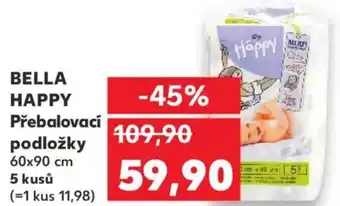 Kaufland BELLA HAPPY Přebalovací podložky nabídka