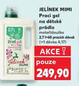 Kaufland JELÍNEK MIMI Prací gel na dětské prádlo nabídka