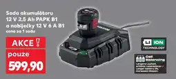 Kaufland Sada akumulátoru 12 V 2,5 Ah PAPK B1 a nabíječky 12 V 6 A B1 nabídka