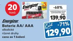 Kaufland Energizer Baterie AA/ AAA nabídka