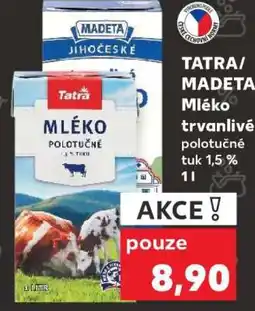 Kaufland TATRA/MADETA Mléko nabídka