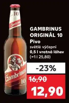 Kaufland Gambrinus Originál 10 nabídka