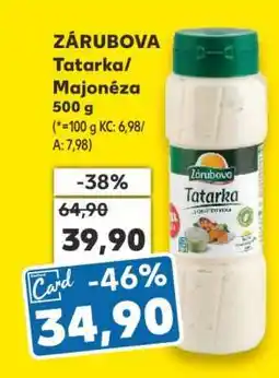 Kaufland Zárubova Tatarka/Majonéza 500 g nabídka