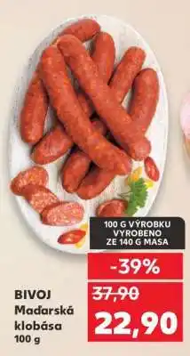 Kaufland BIVOJ Maďarská klobása 100 g nabídka