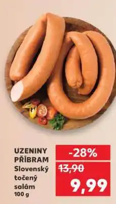 Kaufland UZENINY PŘÍBRAM Slovenský točený salám 100 g nabídka