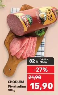 Kaufland Chodura Pivní salám 100 g nabídka