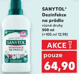 Kaufland SANYTOL Dezinfekce na prádlo nabídka