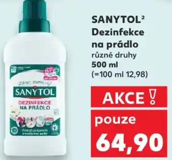 Kaufland SANYTOL Dezinfekce na prádlo nabídka