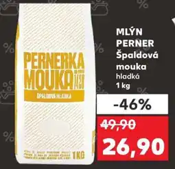 Kaufland MLÝN PERNER Špaldová mouka hladká 1 kg nabídka