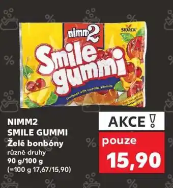 Kaufland Nimm2 Smile gummi nabídka