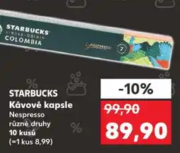 Kaufland Starbucks kávové kapsle nabídka