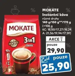 Kaufland MOKATE Instantní káva nabídka