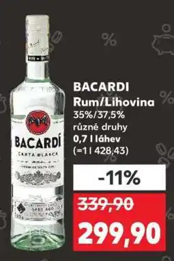 Kaufland BACARDI Rum/Lihovina nabídka