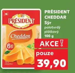 Kaufland Président Cheddar nabídka