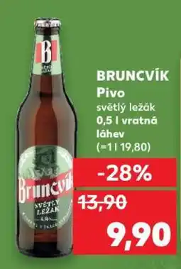 Kaufland BRUNCVÍK Pivo nabídka