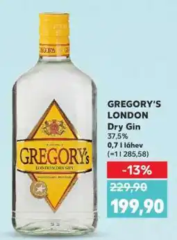 Kaufland GREGORY'S LONDON Dry Gin nabídka
