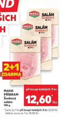 Kaufland MASO PŘÍBRAM Šunkový salám 100 g nabídka