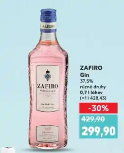 Kaufland ZAFIRO Gin nabídka