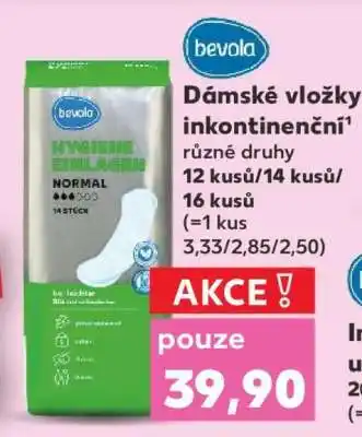 Kaufland Dámské vložky inkontinenční nabídka