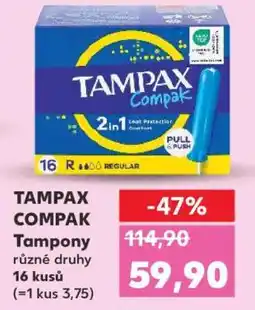 Kaufland TAMPAX COMPAK nabídka