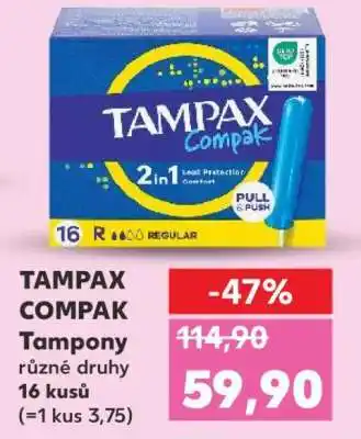 Kaufland TAMPAX COMPAK nabídka