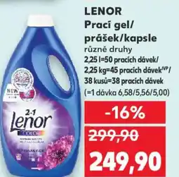 Kaufland LENOR Prací gel/ prášek/kapsle nabídka