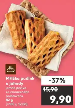 Kaufland Mřížka pudink a jahody nabídka