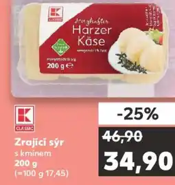 Kaufland Zrající sýr s kminem nabídka