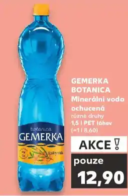 Kaufland GEMERKA BOTANICA Minerální voda ochucená nabídka