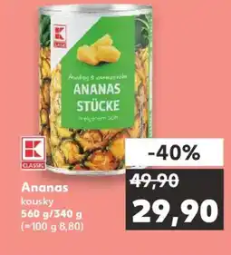 Kaufland Ananas kousky nabídka